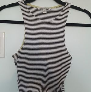 Striped Cropped Tank Top